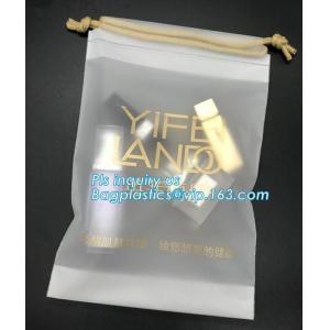 Wholesale Biodegradable Environment friendly Hotel packaging clothes for laundry plastic bag Customized Poly Plastic Drawstring cu from china suppliers