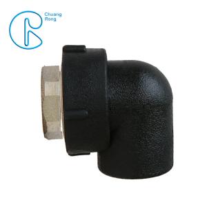 Durable HDPE Socket Fusion Fittings Female Elbow PE100 PN16 SDR11 For Mud