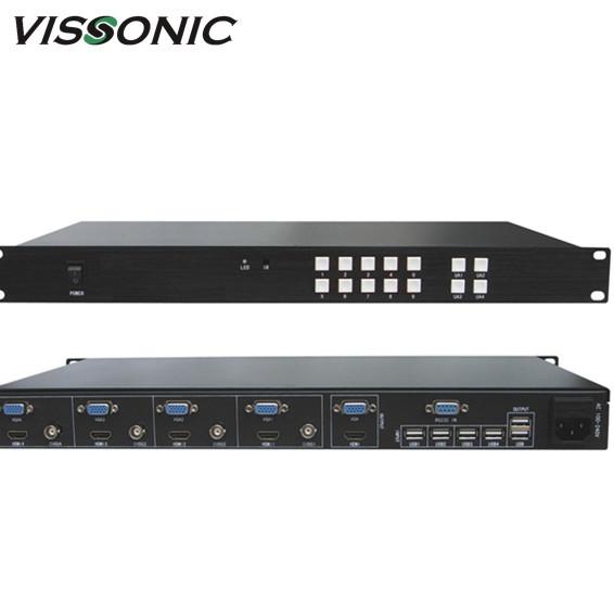 Quality 4x1 Multi Viewer Video Scaler Switcher With KVM Control For Video / Animation for sale
