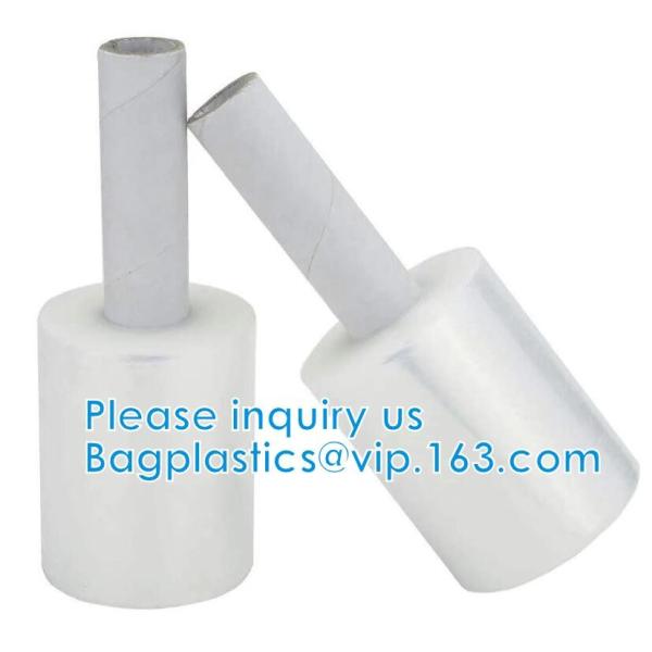 Quality Heavy Duty Stretch Moving WRAP Tapes/Film Pack Of 2 Brand Stretch Tape, Extended Core Handle Shrink Wrap, Clear, 5 Inch for sale