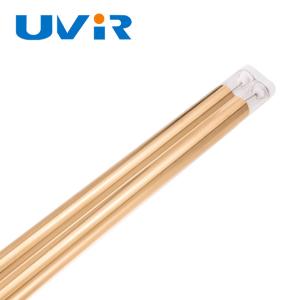 415V 2500W Medium Wave IR Lamp Gold Coated Quartz Heater Tube