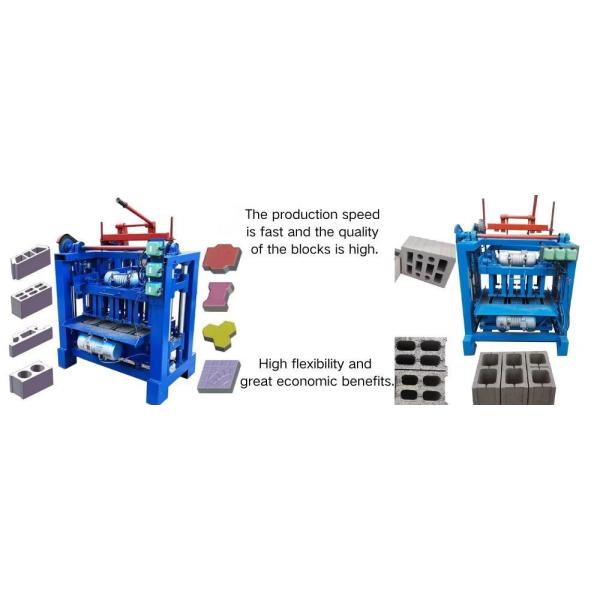 Diesel Engine Type Hollow Solid Pavement Cement Concrete Block Machine