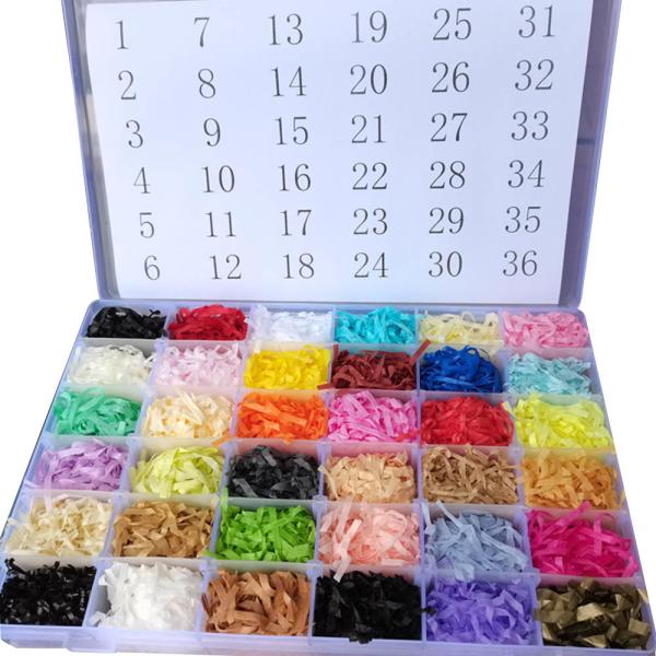 Cosmetic Box 17gsm Red Shredded Tissue Paper Eco Friendly Kraft