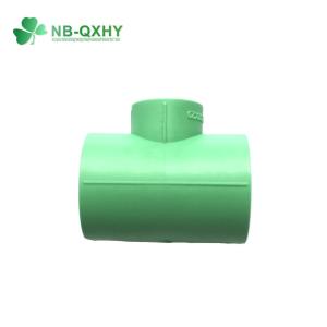 DIN Standard 20mm-110mm PP-R Forged Plastic Reducing Tee for Water Supply