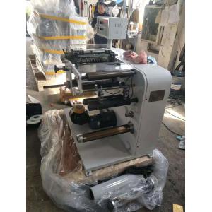 Adhesive Paper Slitting Rewinding Machine , 220V Label Slitting Machine