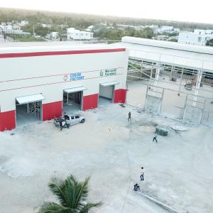 Hot Dip Galvanised Prefab Warehouse Building Large Span BV Certification