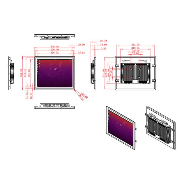 19-Inch Integrated Linux Display for Access Control and Medical Diagnostics