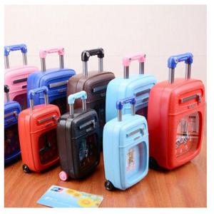 Wholesale New creative gift product luggage case shape alarm clock toy from china suppliers