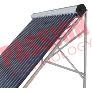 Heat Pipe Solar Power Collector , Solar Water Collector For Shower 24 Tubes
