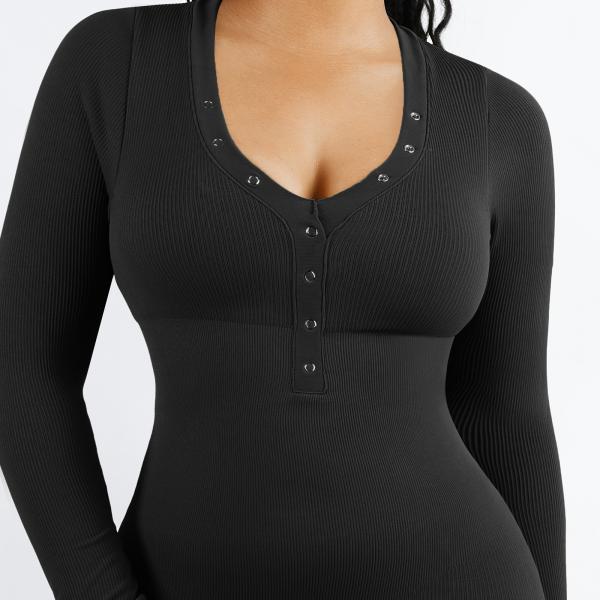2023 Women's Butt-Lifting Seamless Tummy Control Shapewear Compression Jumpsuit for OEM