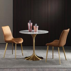 Round Modern Negotiation Table With Easy Stainless Steel Assembly