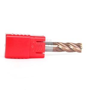 Wholesale .125&quot; 3/8&quot; 10mm Square End Mill Corner Radius Milling Cutters HRC55 4 Flutes from china suppliers