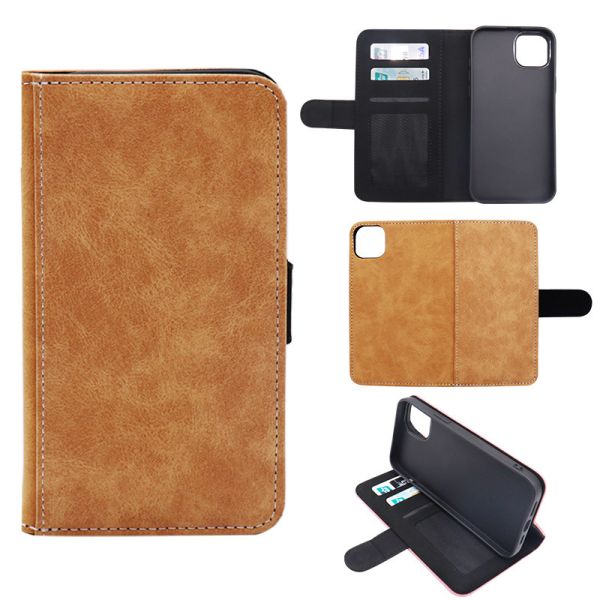 Iphone colored Leather Sublimation Flip Phone Case Custom Cell Phone Case