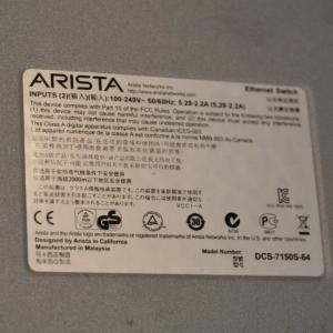 Arista Dcs DCS-7150S-64-CL-F Switch 48x 10G SFP 4x 40G QSFP 598Gbps Capacity