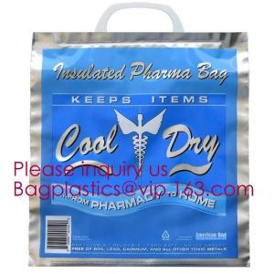 China Aluminum Foil Insulated Cooler Bags Waterproof Folding Thermal Lunch Bag,Zip-Lock Grocery Handle Thermal Insulation Cool on sale