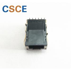 PA66 Housing Dual Tab Up Magnetic RJ45 Jack / POE RJ45 Connector