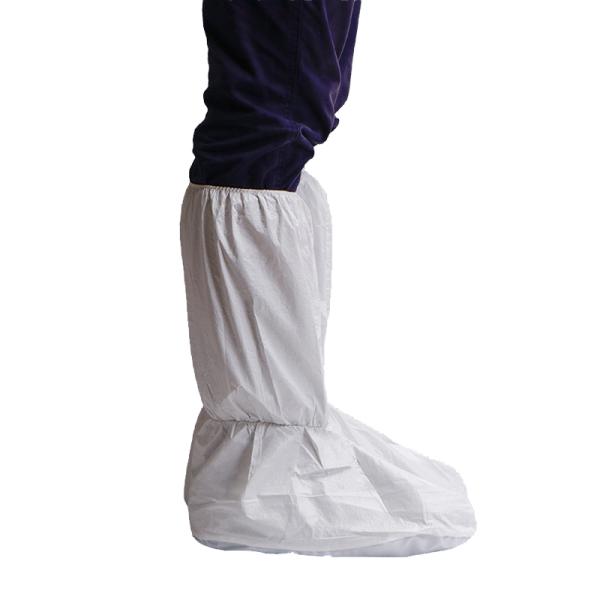 S&J CE OEM Waterproof Cleanroom White Blue Disposable Work Protection Boot Cover