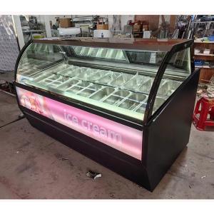 Ice Cream Shop Equipment Gelato Ice Cream Display Freezer with 10 to 22 GN pans