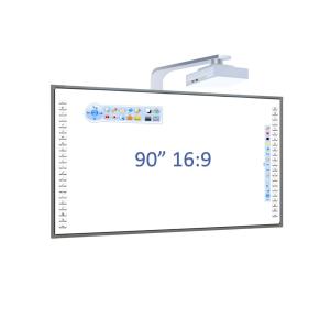 90 Inch Interactive Whiteboard Infrared Touch steel nano Surface Aluminum Alloy