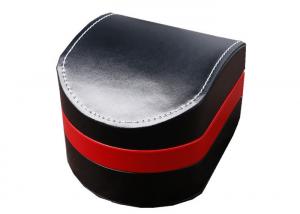 Wholesale Single Twist Plastic Watch Box  Black Color Velvet With Stitching Environmentally Friendly from china suppliers