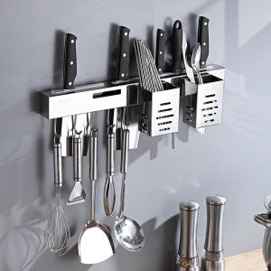 Wholesale Wall Mount Kitchen Utensil Hanging Rack Stainless Steel SUS304 Multifunctional from china suppliers