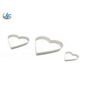 RK Bakeware China Foodservice NSF Heart Shape Cake Baking Mold , Stainless Steel