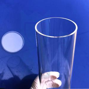 SiO2 Fused Quartz Tube One End Sealing Bottom Or Round Bottom