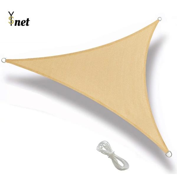 High Strength HDPE Sun Sail Shade Net, Triangle and Square Type Shade Sails for
