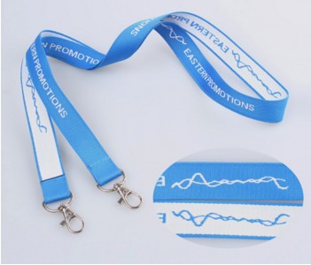 Personalized logo plain color id badge holder lanyard polyester custom printing