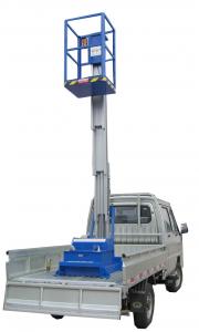 Wholesale 130Kg and 9 Meters Platform Height Aluminum Aerial Work Platform Single Mast from china suppliers
