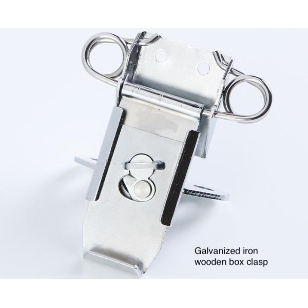 Custom Metal Stamping Packing Wooden Box Hardware Accessary Galvanized Steel Iron Remocable Fastener Buckle