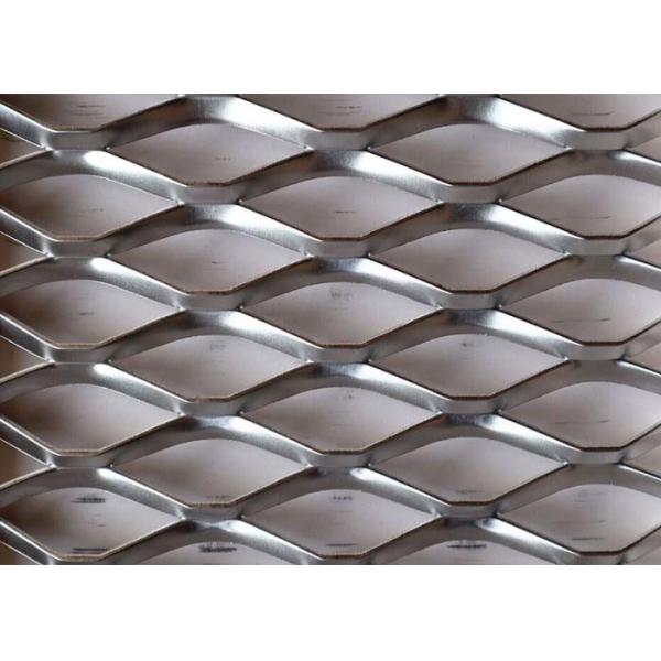Quality Silver Aluminum Diamond Hole Decorative Expanded Metal Mesh For Architectural And Industrial for sale