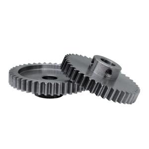 Customized 41T Worm And Spur Gear 1.0 Module Black 20CrMnTi Material