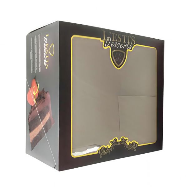 High Capacity Cake Box With Window With Beautiful Design Easy Assembly