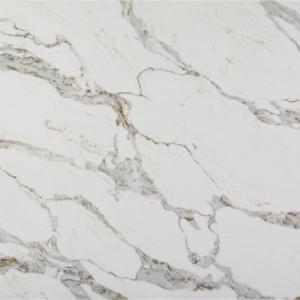 3cm Modern White Quartz Countertops 126''X63'' Calacatta White Quartz