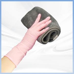 China Soft Pink Synthetic Nitrile Garden Work Gloves 6mil 7mil 8mil on sale