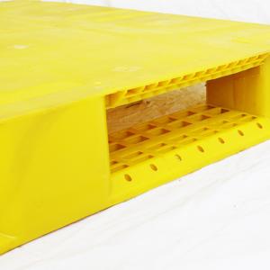 Single Faced HDPE Pallets 1500kg Dynamic Load Plastic Stacking Pallets