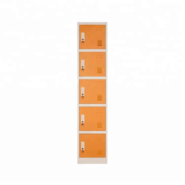 Quality 5 Doors Structure Steel Wardrobe Locker For Home / Office for sale