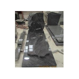 Blue Polished Graveside Monuments Headstones Unique Personalized Design