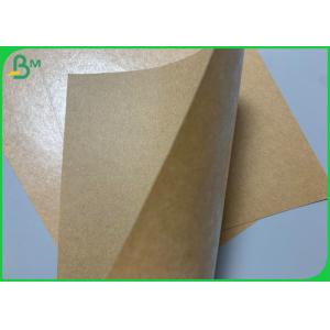 One Side15g Good Grade PE Coated Brown Kraft Paper For Salad Bowl Disposable