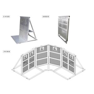 Aluminum Crowd Control Barrier Security Protection For Public Safety