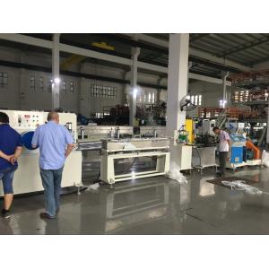 PE Soft Plastic Net Making Machine For Garlic / Fruit Package Siemens Motor