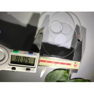 Circular Transparent Sapphire Optical Windows Quartz Material Customized