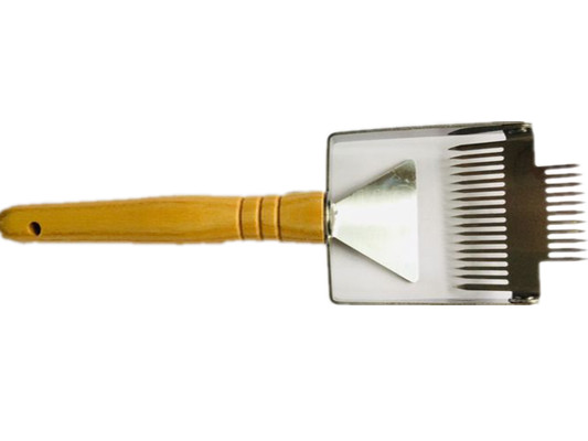 Mini Honey Uncapping Tools Bee Brush Stainless Steel Double Head Handle for