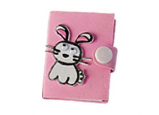 OEM Lovely design Perfect Bound leather, PU cover Lenticular Notepad