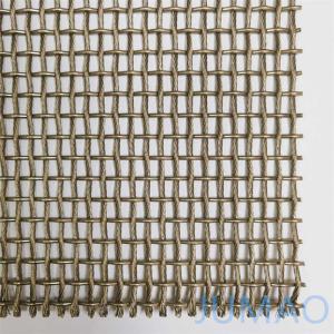 Champagne Golden 304 Architectural Mesh Facade Exterior Metal Wire Cladding