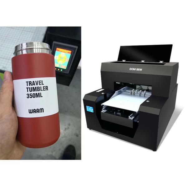 Quality Automatic Small Bottle Printing Machine / A3 Size Uv Flatbed Printer 2880dpi for sale