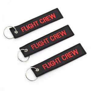 Wholesale Olecranon Hook Cheap Custom Flight Fabric Embroidery Jet tag Woven