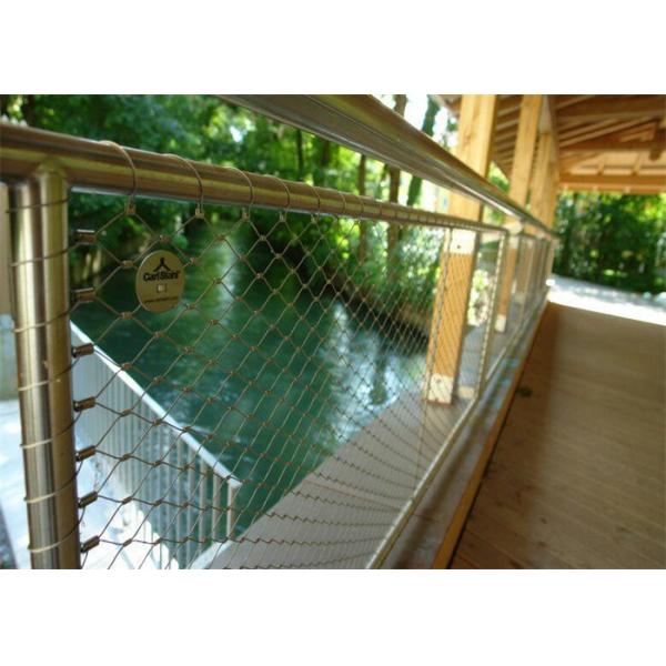 1.5mm Inox Wire Mesh Custom Architectural Inox SS 316 Steel Wire Rope Fence