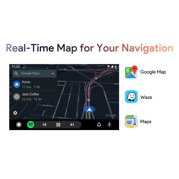Wired To Wireless Android Auto A2A Adapter With Multi Language Compatible with Android 11.0+